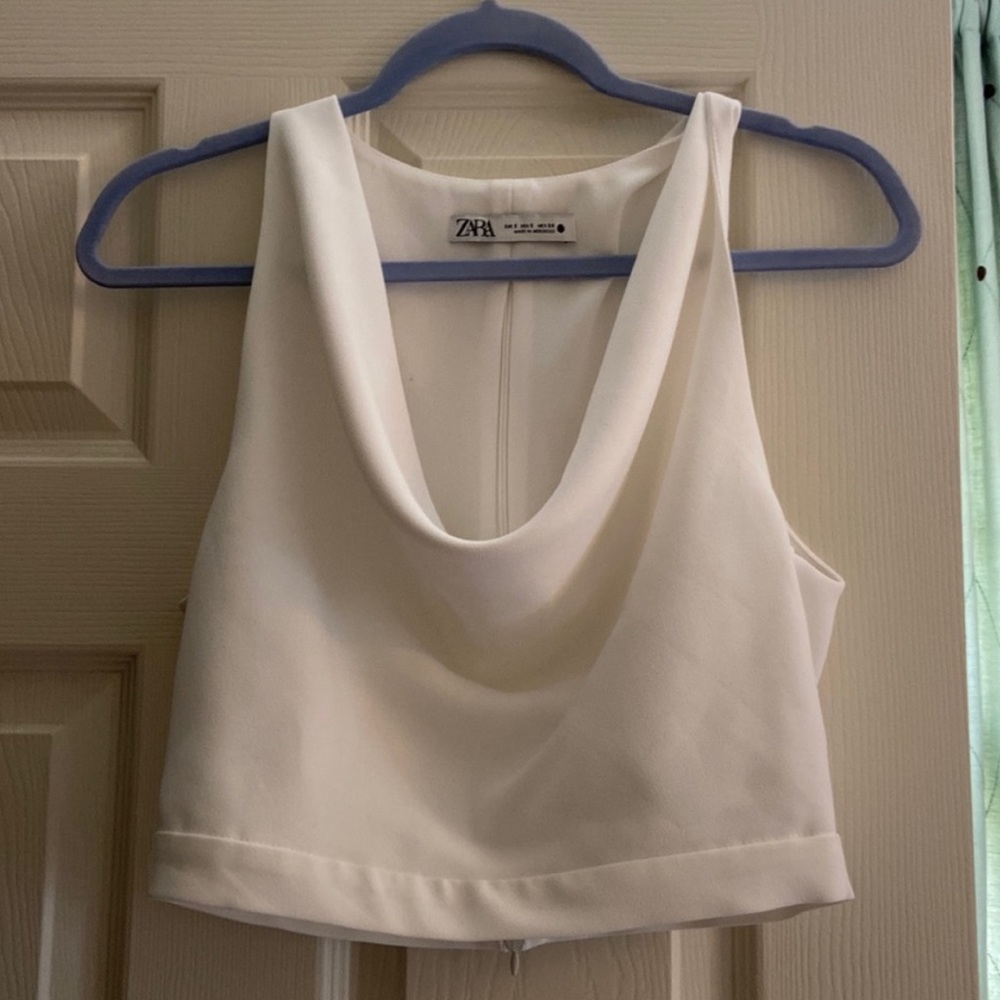 Zara Flowy Neckline Top
